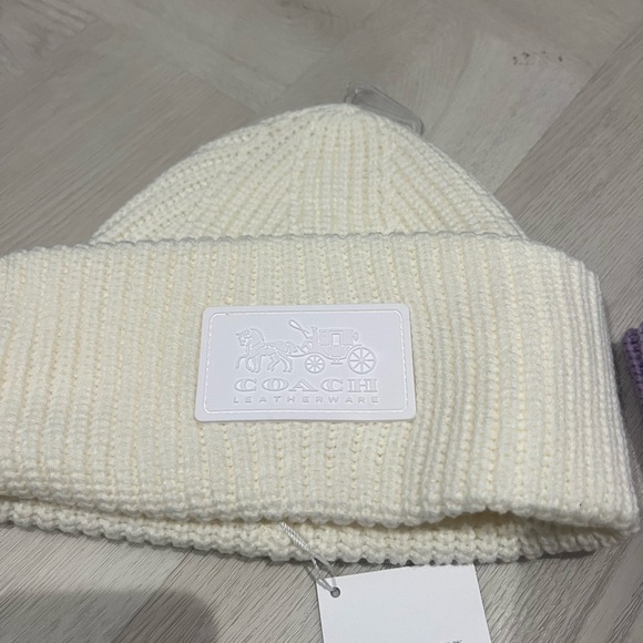 Coach beautiful beanie hat New with tag one size feet all from Nordstrom - Picture 4 of 8